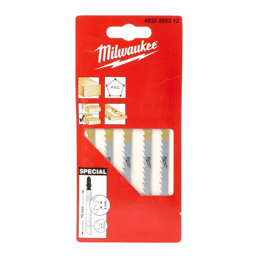 

Brzeszczoty do Cięcia po Łuku 75x4mm 5szt Milwauke