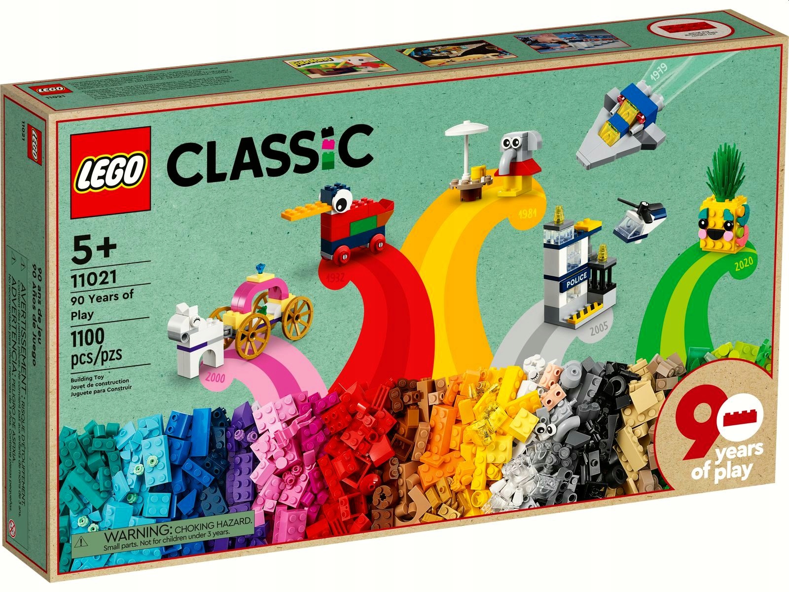 Originální Lego 11021 Classic 90 let zábavy Stavebnice