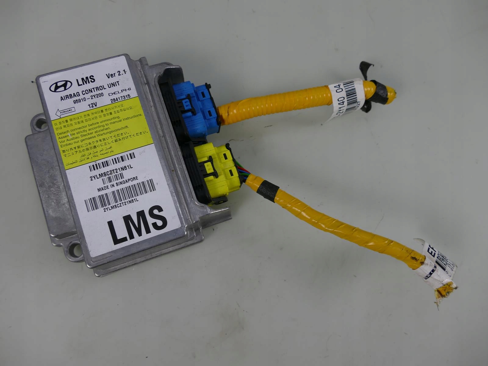 HYUNDAI IX35 STEROWNIK PODUSZEK POWIETRZNYCH MODUŁ AIRBAG 95910-2Y200