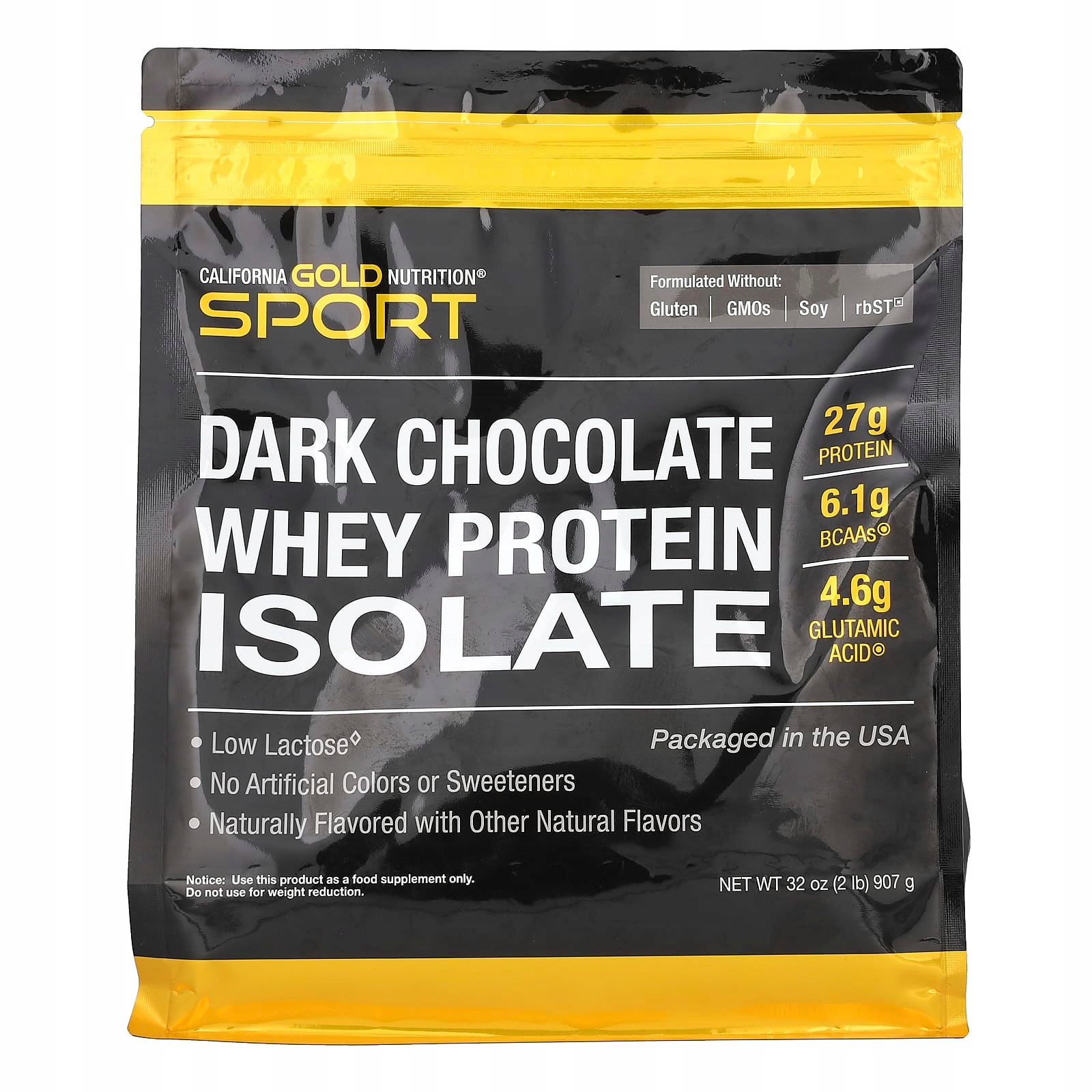 California Gold Nutrition, Sport, proteinový izolát proteinový izolát s hořkou příchutí