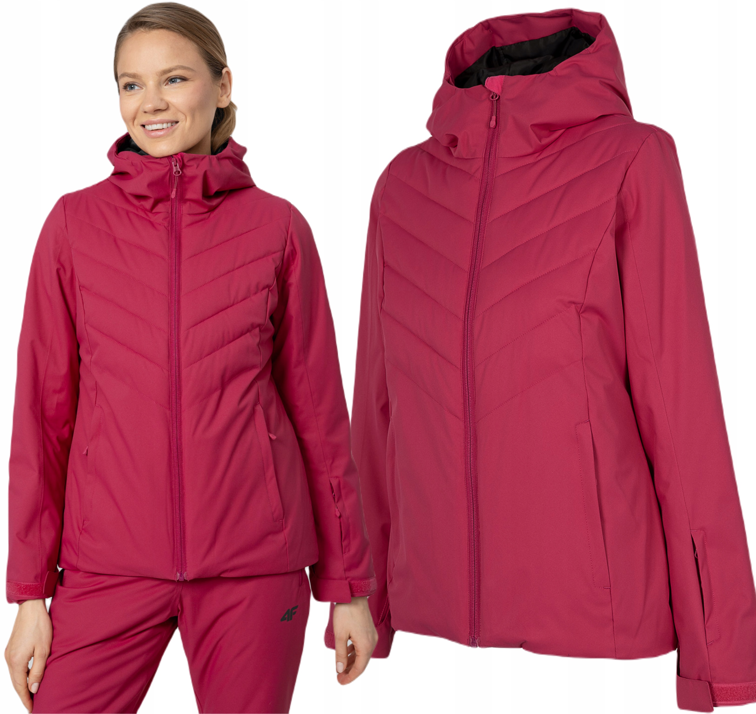 Damska Kurtka Narciarska 4F Z Kapturem S