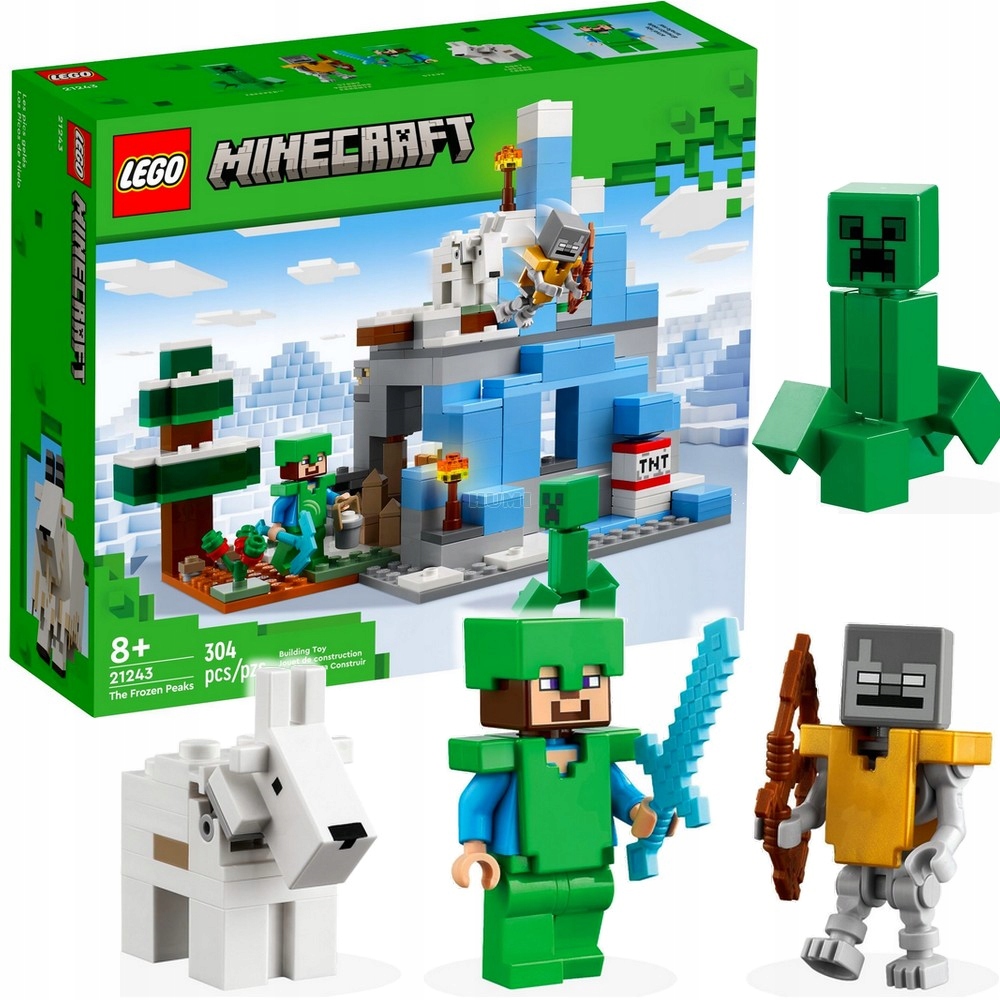 

Lego Minecraft 21243 Klocki Ośnieżone Szczyty