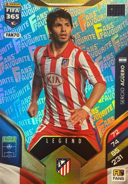Fifa 365 2026 Fans Favourite FAN70 Aguero Legend- blue parallel niebieski