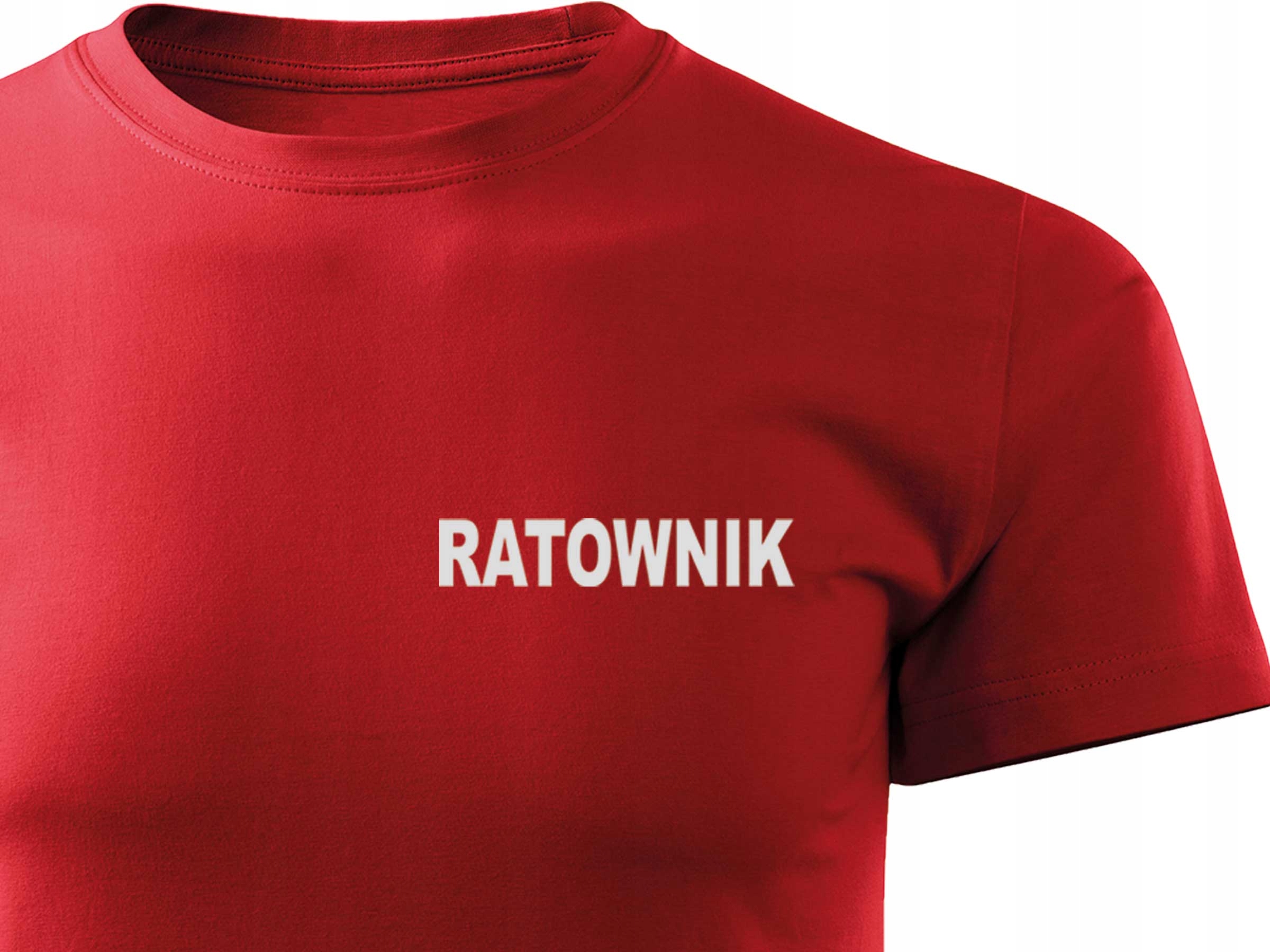 

Koszulka Widoczny Odblaskowy Nadruk Ratownika XXL