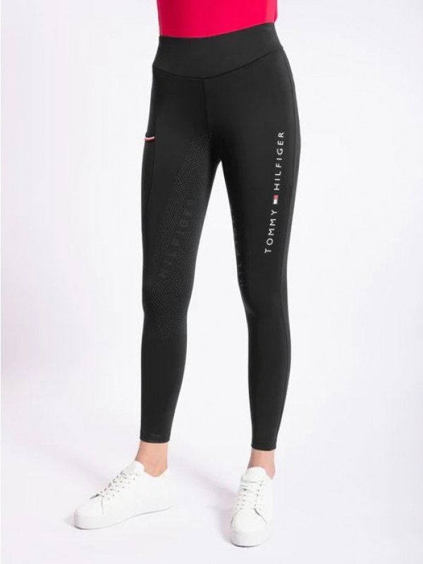 Tommy Hilfiger, Zimowe legginsy jeździeckie Elmira, Black XL