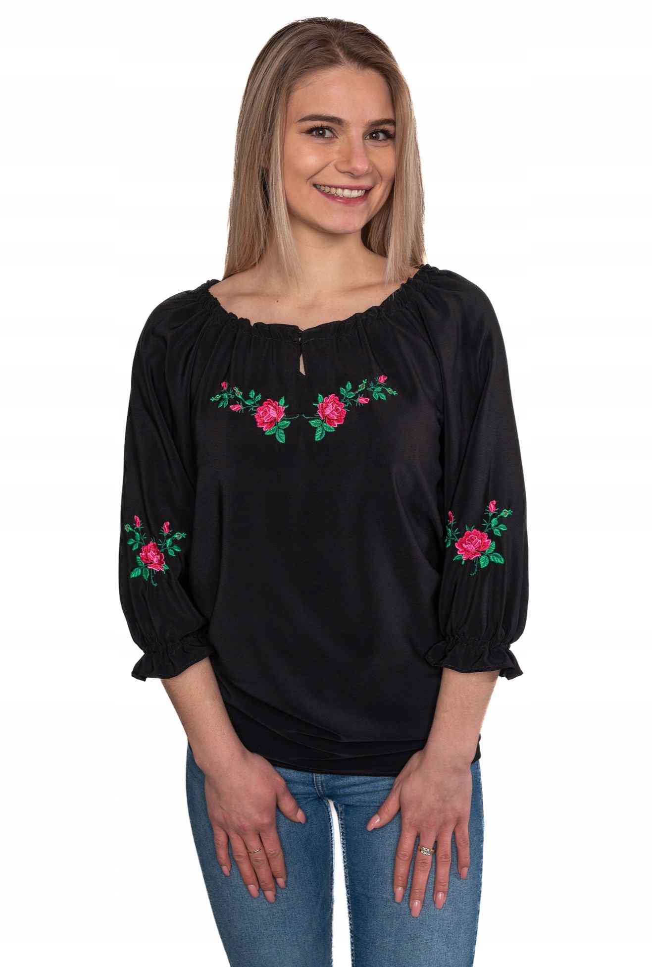 Koszula damska góralska haftowana regionalna folk