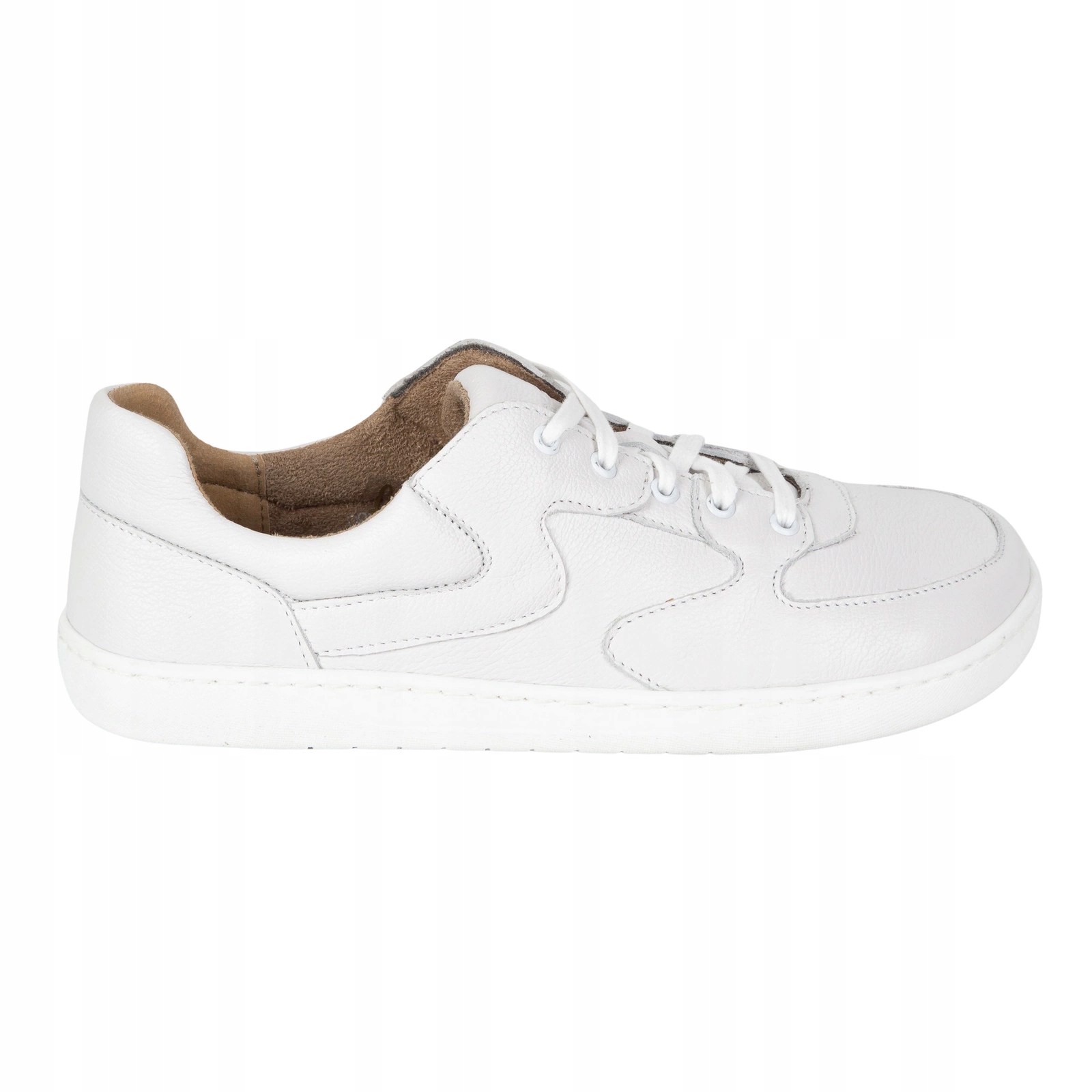 Minimalistické kožené barefootové boty Wasak 0801W bílé 42