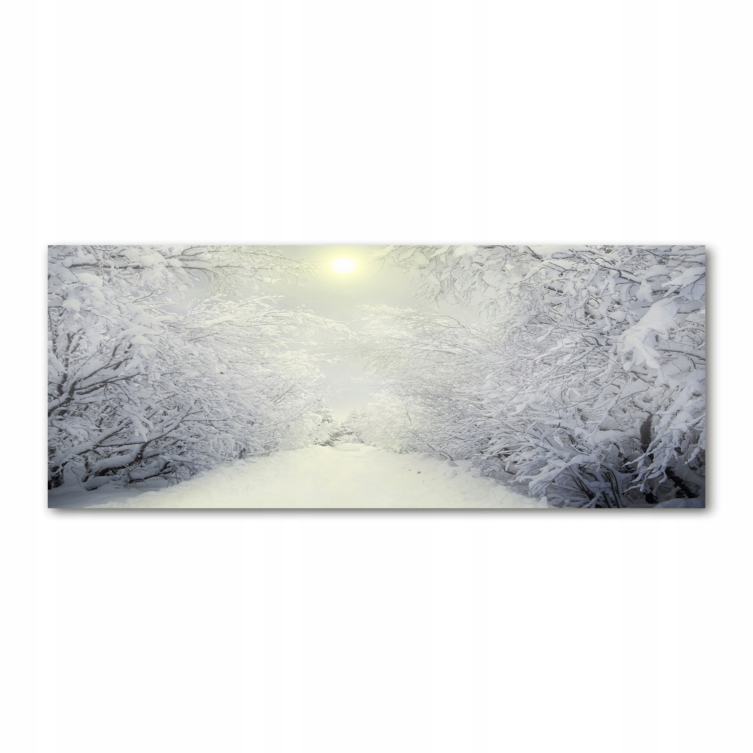 

Foto obraz akryl zdjęcie Piękny las zimą 125x50 cm