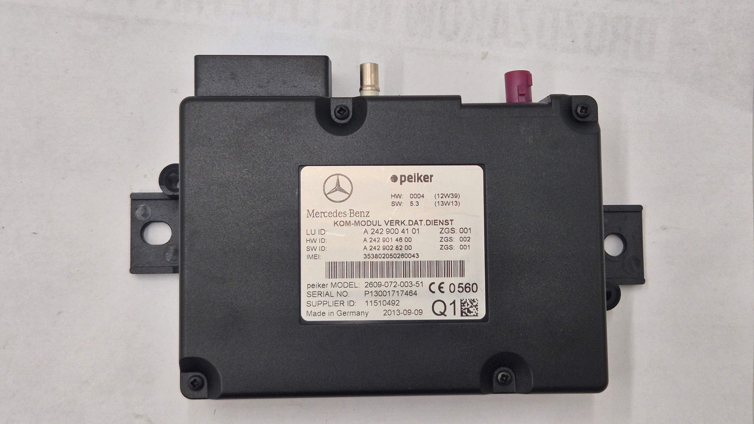 modulo TELEMATIC KOMFORTU MERCEDES E W212 2429004101 Originale!!