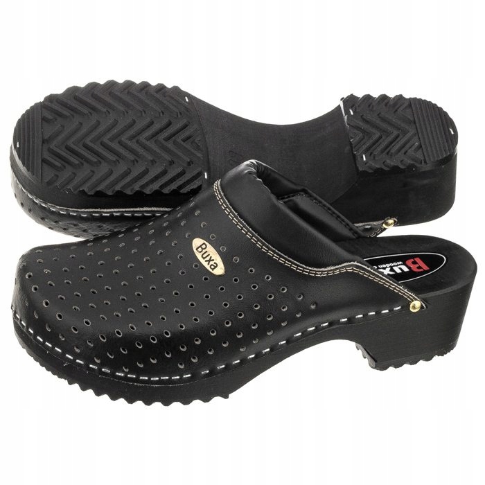 Dámské boty Chodítka Dřeváky Buxa Supercomfort Černé