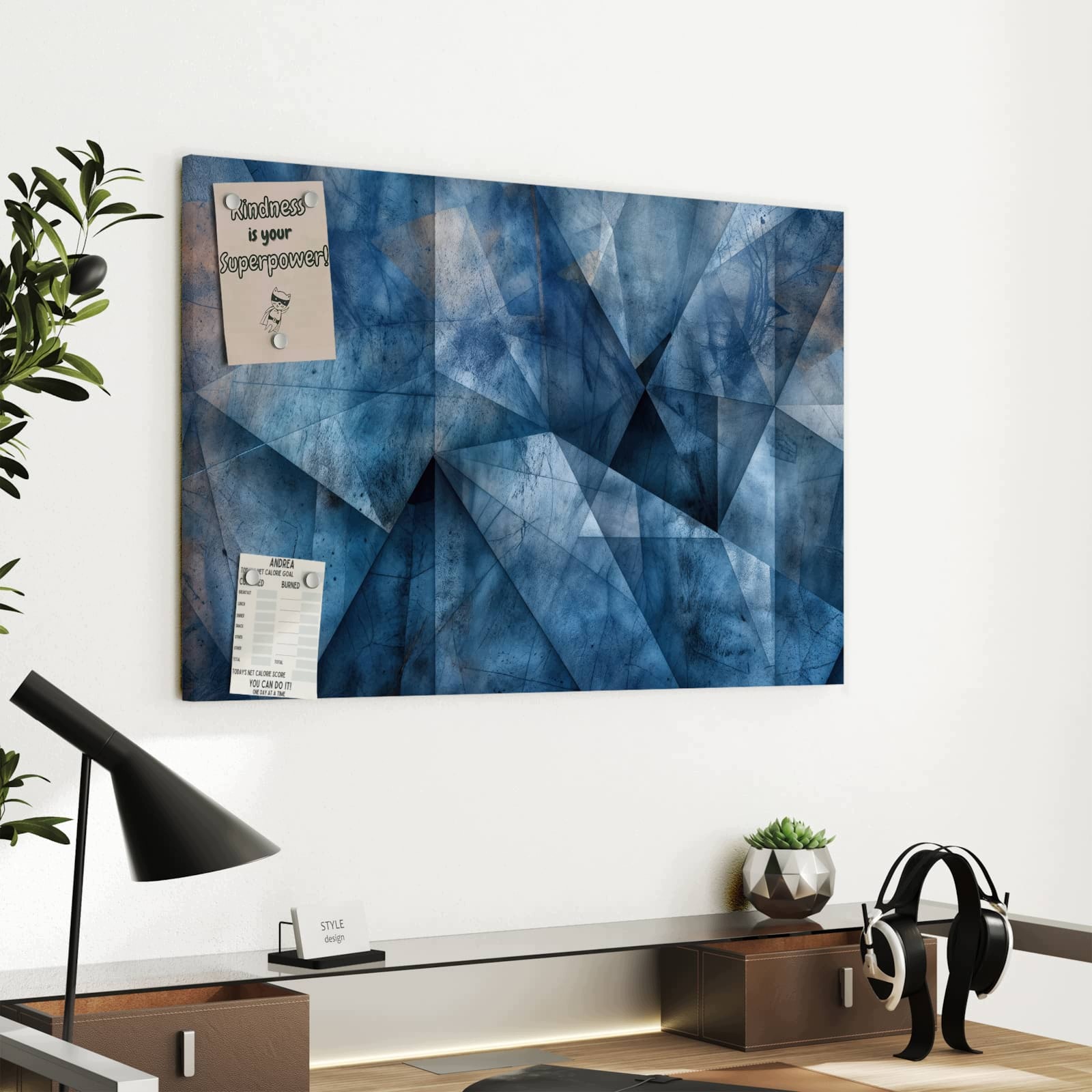 Magnetická tabule Geometrický vzor 60 × 40 cm