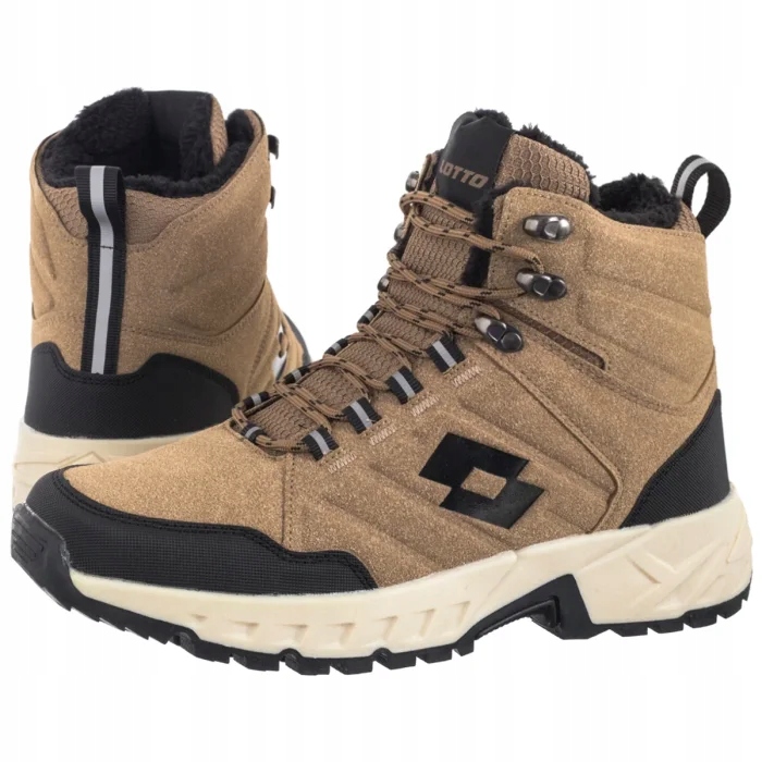 Zateplené pánské trekové boty Lotto Ketcham 2401210U Brown Hnědé