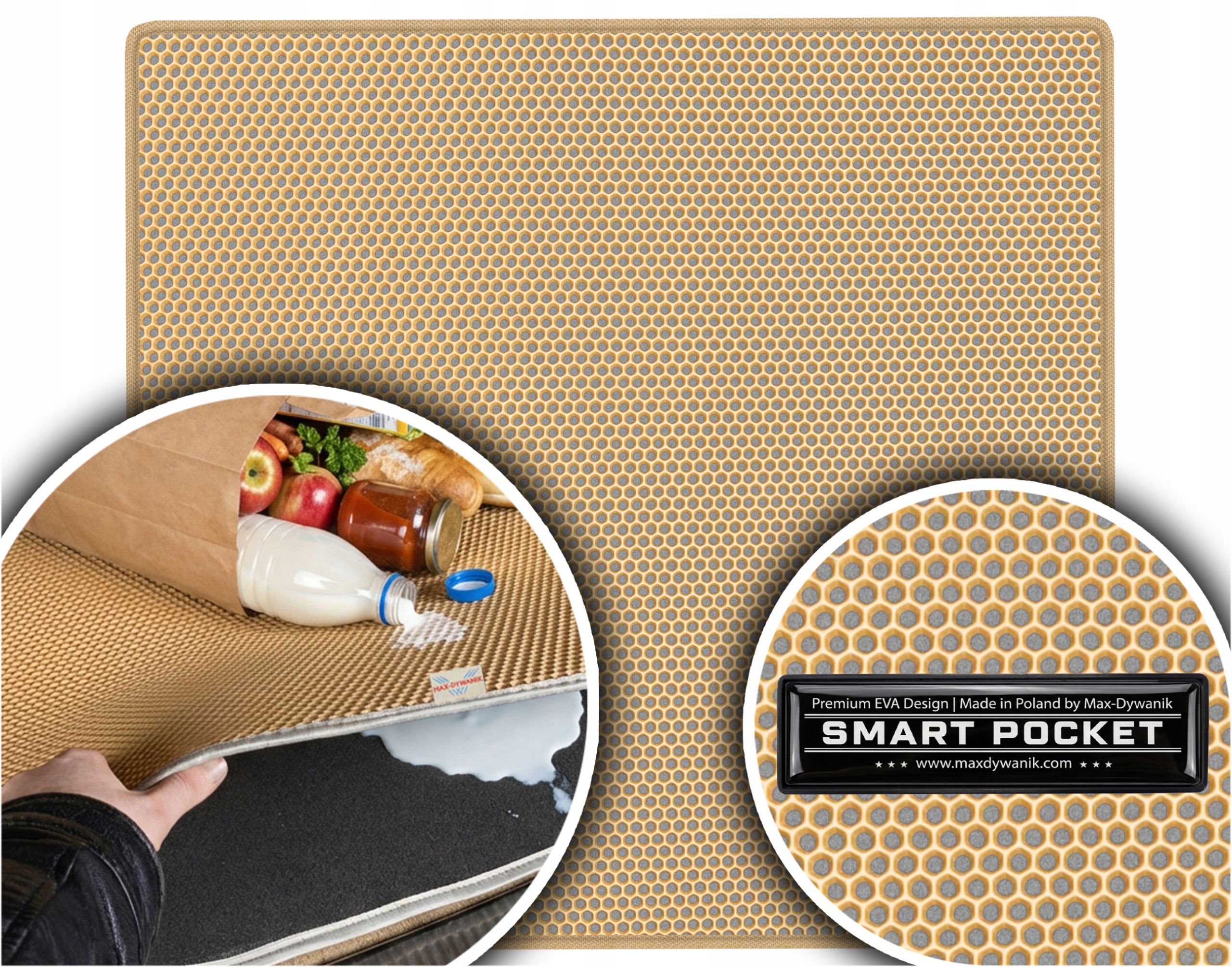 Volvo V70 II Kombi 2000-2006 Vložka batožinového priestoru Eva Smart Pocket Béžová