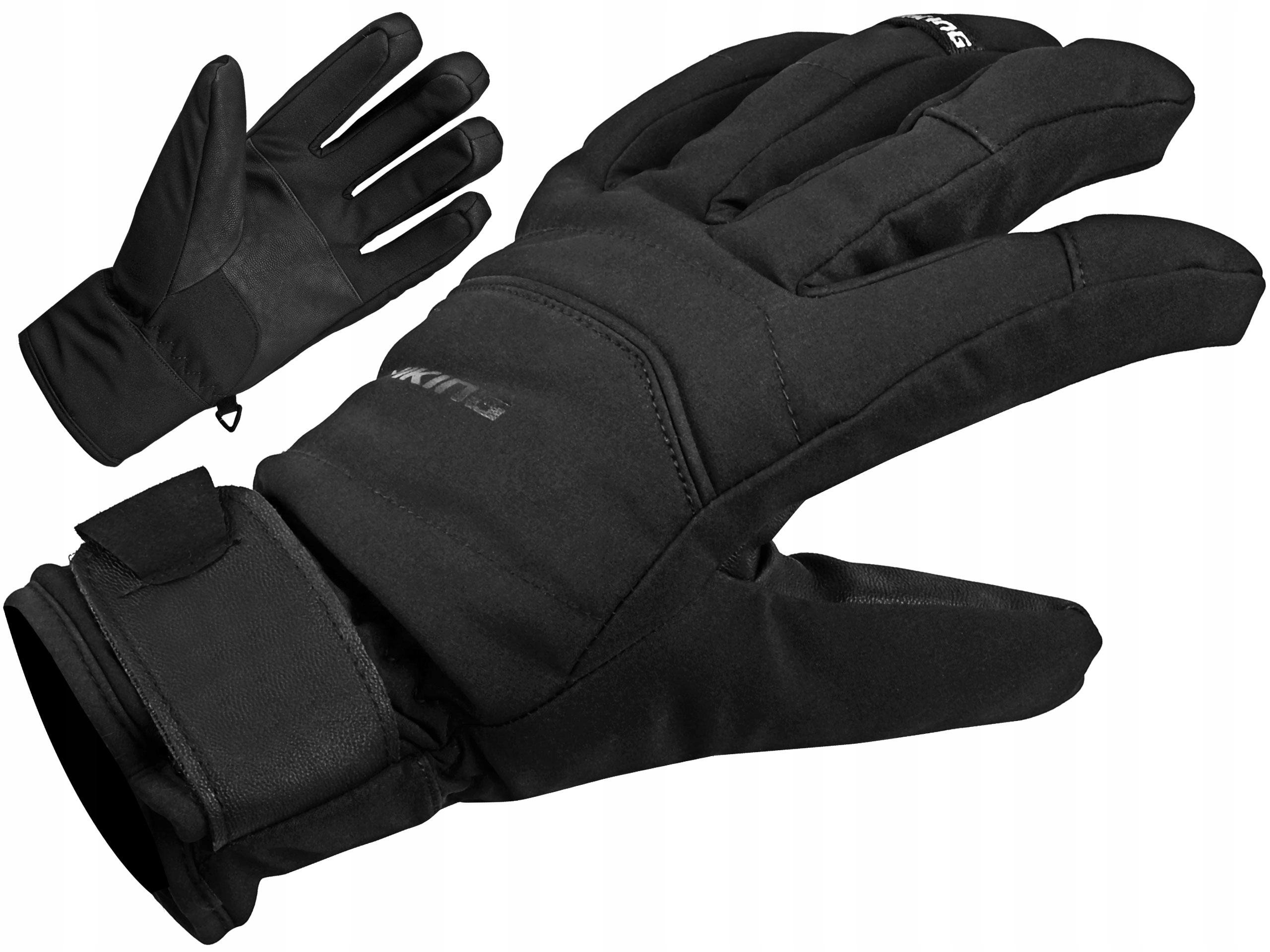 Rękawice narciarskie męskie ciepłe Viking Solven czarne 10
