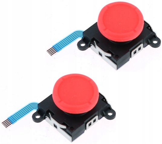 2 x JOYSTICK 3D GAŁKA ANALOG JOY-CON DRĄŻEK CZERWO
