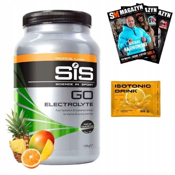 SIS GO ELECTROLYTE IZOTONICKÝ NÁPOJ ENERGIA 1600 g + IZOTONIK VRECKO