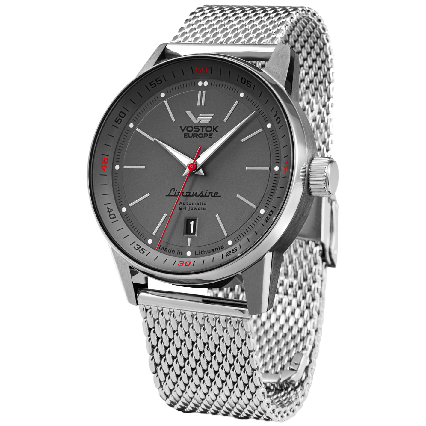 Pánské Hodinky Vostok Europe NH35A-560A688B stříbrný náramek