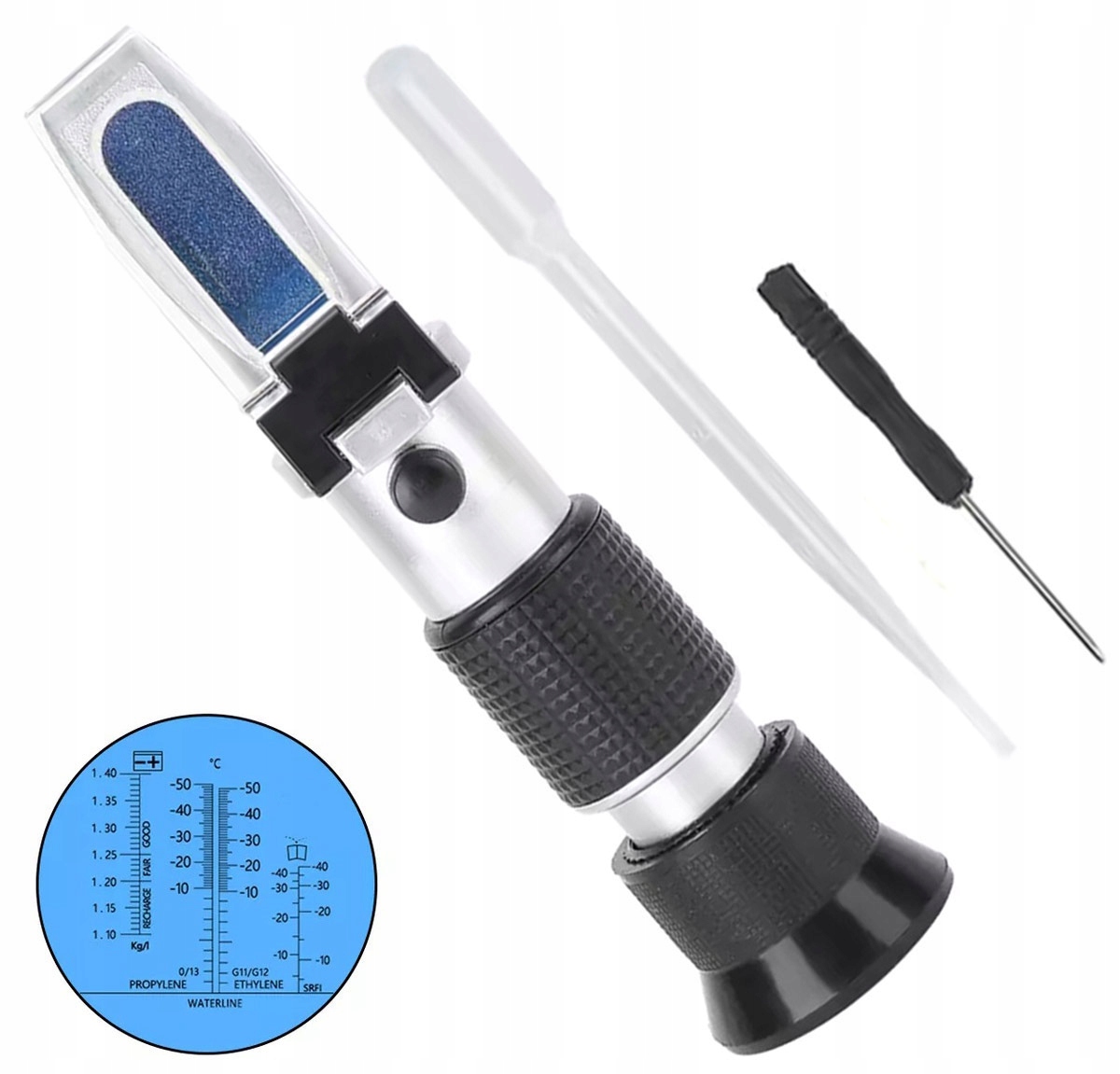 REFRAKTOMETR TESTER PŁYNU CHŁODNICZEGO ELEKTROLITU GLIKOMETR DO AUTA AG756