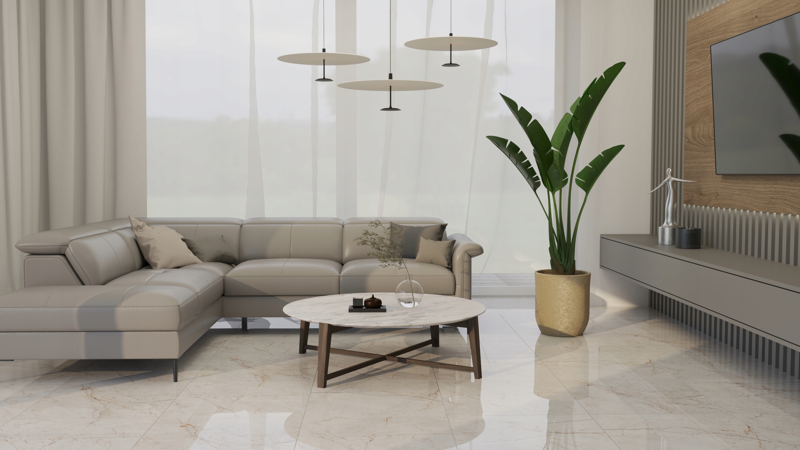 PŁYTKI ŁAZIENKOWE PODŁOGOWE GRES MARMUR KAMIEŃ AVORIO BIANCO 60x60 POŁYSK Typ gres