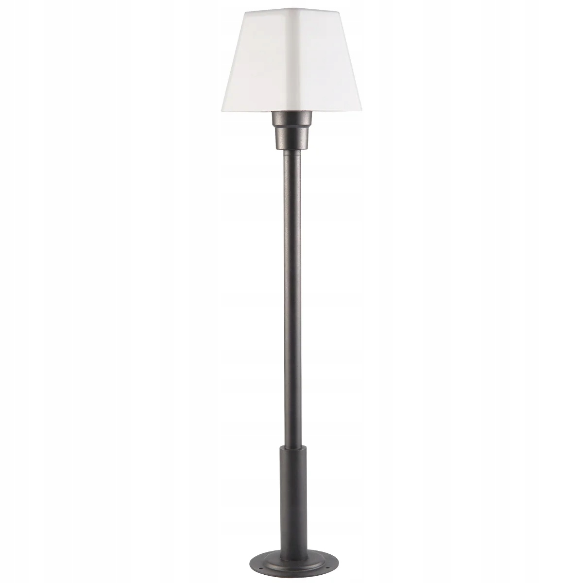 Venkovní stojací zahradní lampa se sloupkem, černá, bílá, moderní, 78 cm Polux