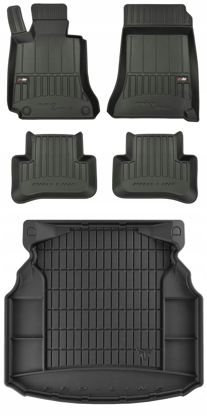 Set 3D gumové rohože Mercedes C W204 Sedan 2007-2014