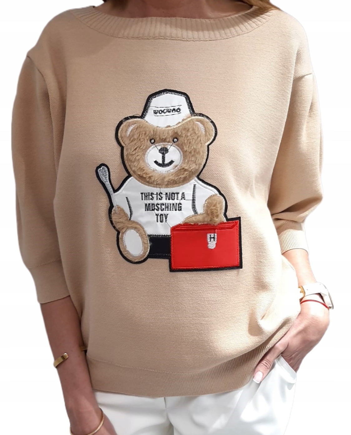 Cocomore Svetr Tmavý béžový Medvídek Novinka