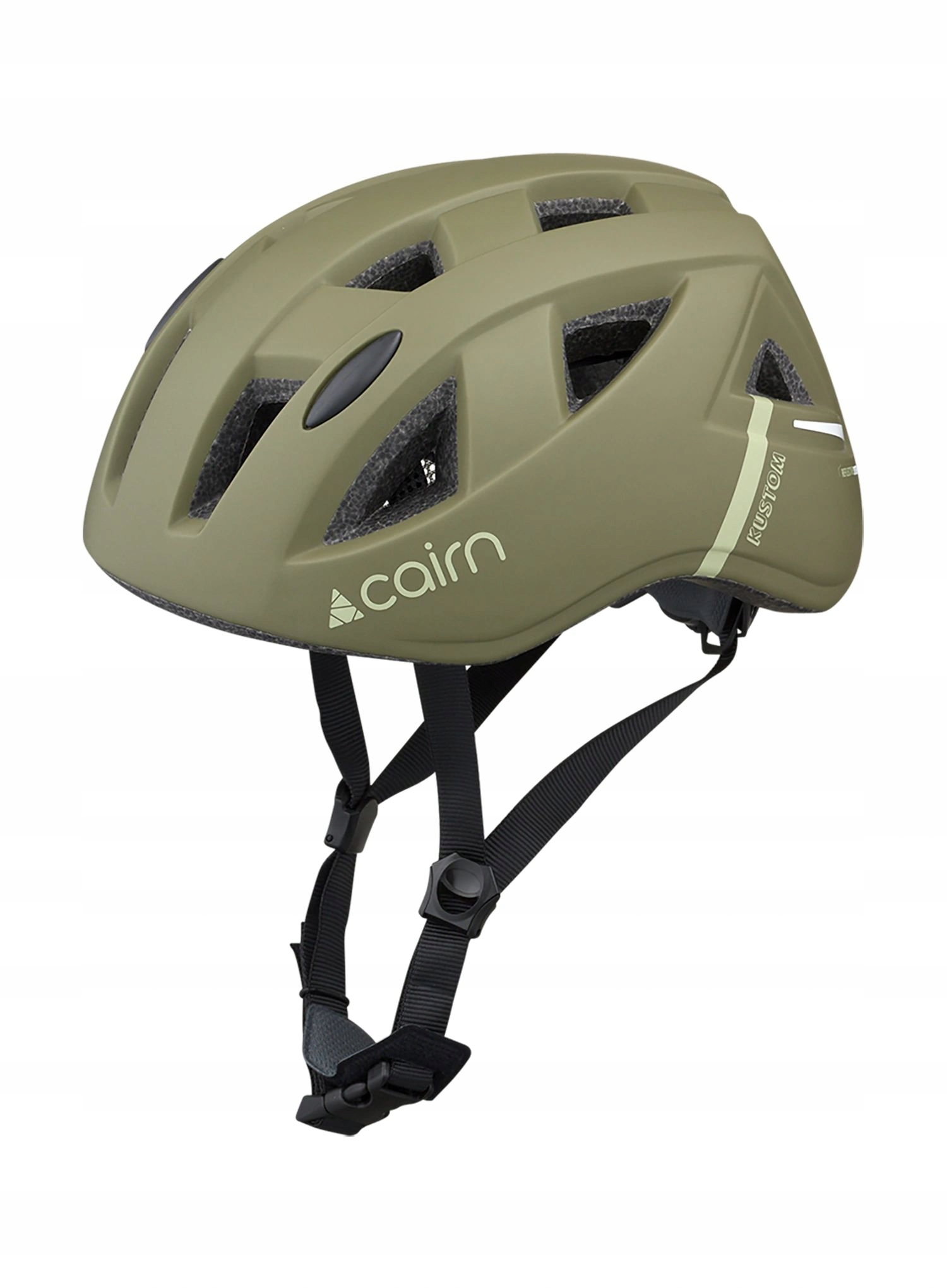 Dětská cyklistická přilba Cairn Kustom matná olivová 48-52 cm