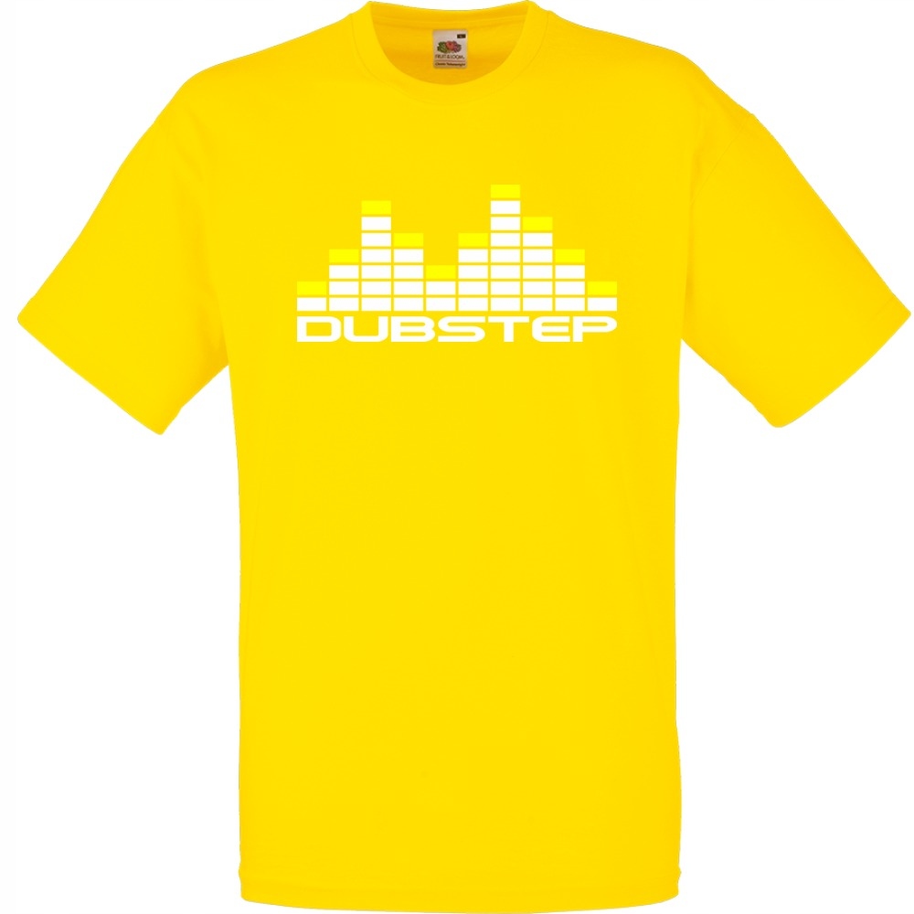 

Koszulka z nadrukiem dubstep muzyka dub XXL żółta
