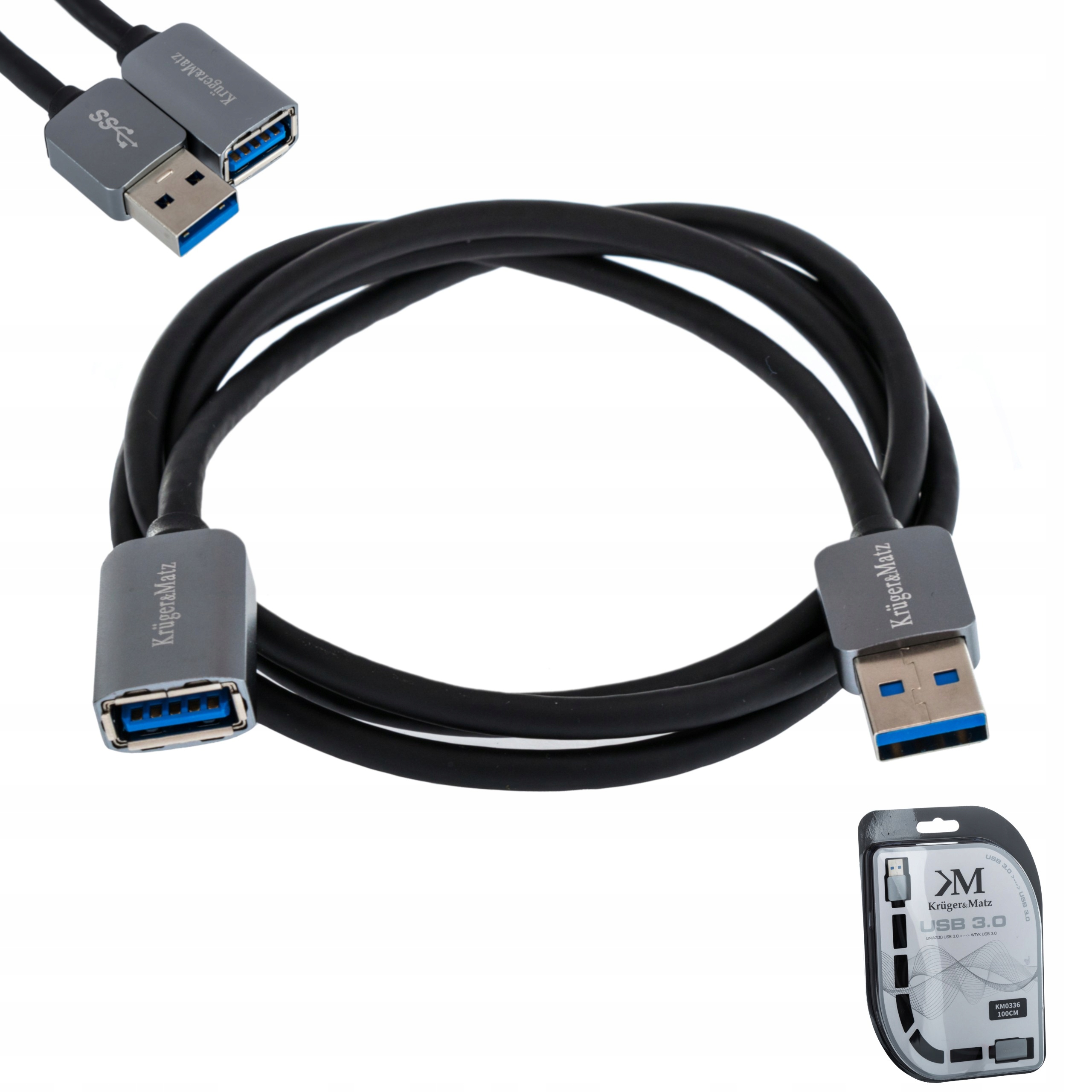 UGREEN KABEL PRZEDŁUŻACZ USB 3.0 ŻEŃSKI-MĘSKI 1M