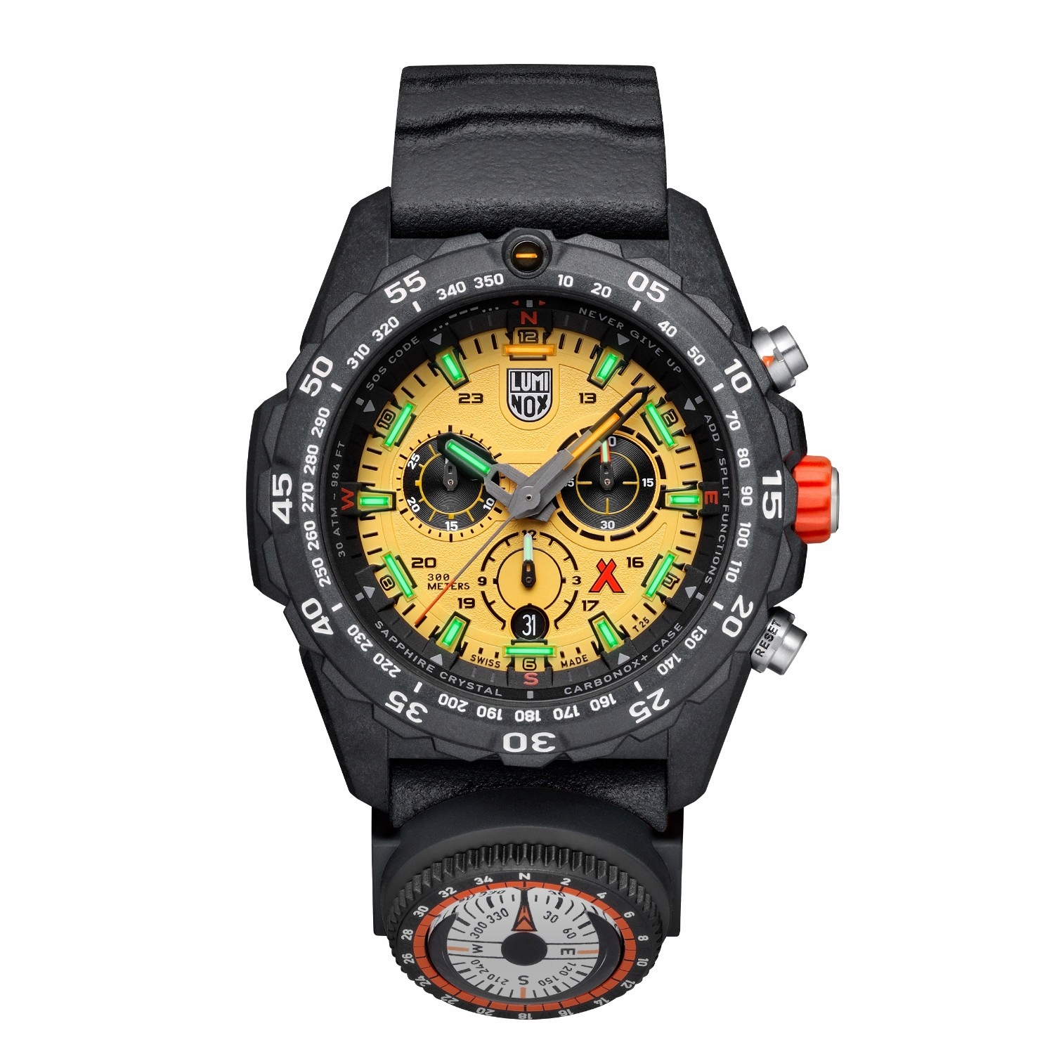Luminox Bear Grylls Survival Chrono Eco Master XB.3745 WR300 Safír!