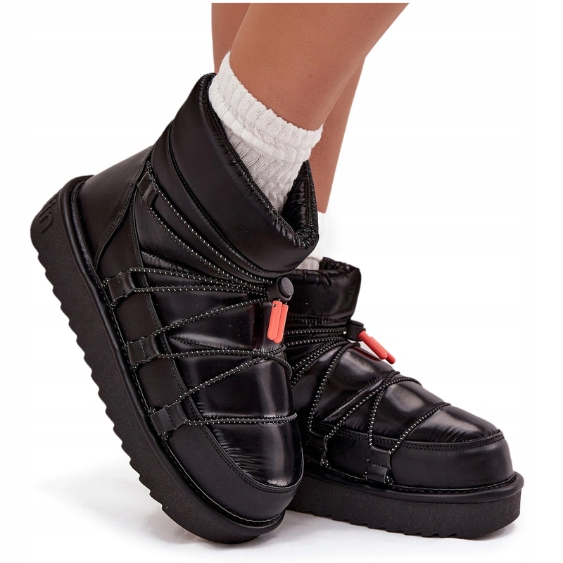 Dámské Sněhule Se Stahovací Šňůrkou D.franklin DFSH370020 Černé 41