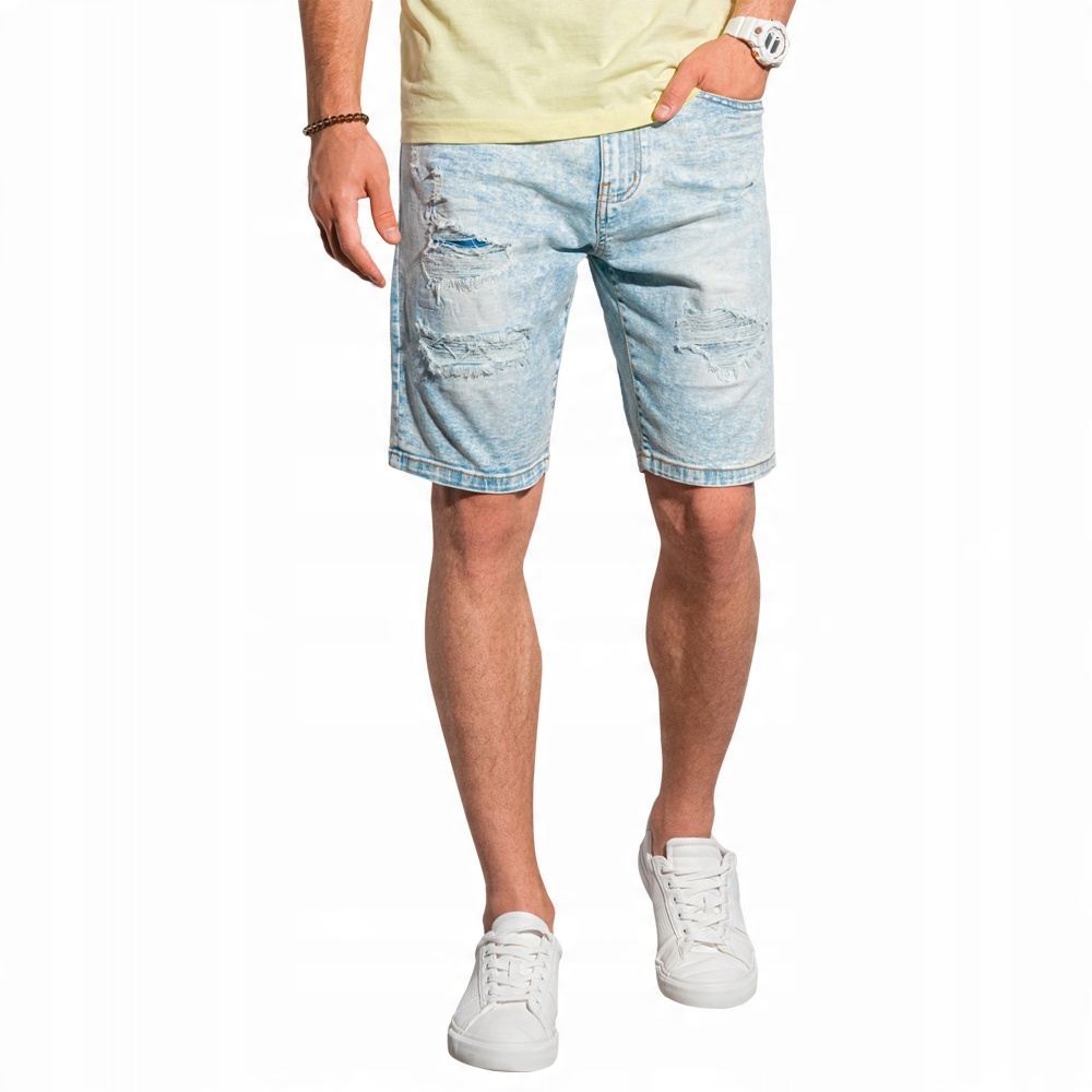 

Krótkie spodenki męskie jeansowe W304 j. nieb XL