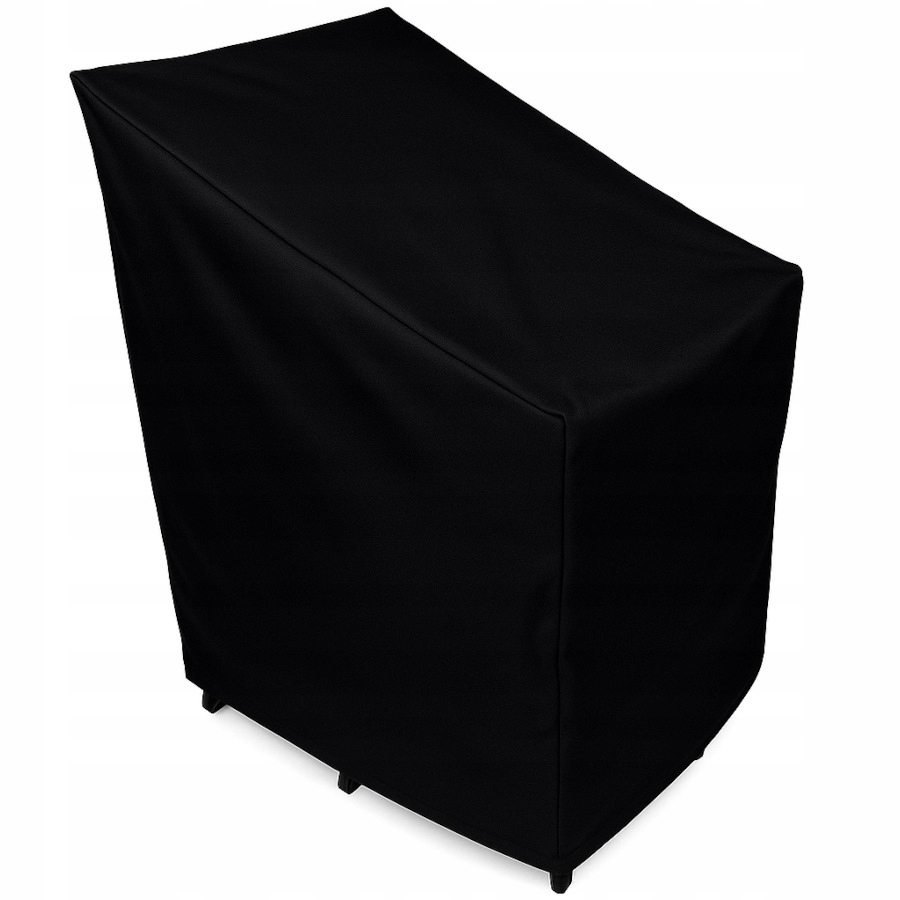 Wodoodporny Pokrowiec na krzesła ogrodowe Czarny-Zdjęcie-0