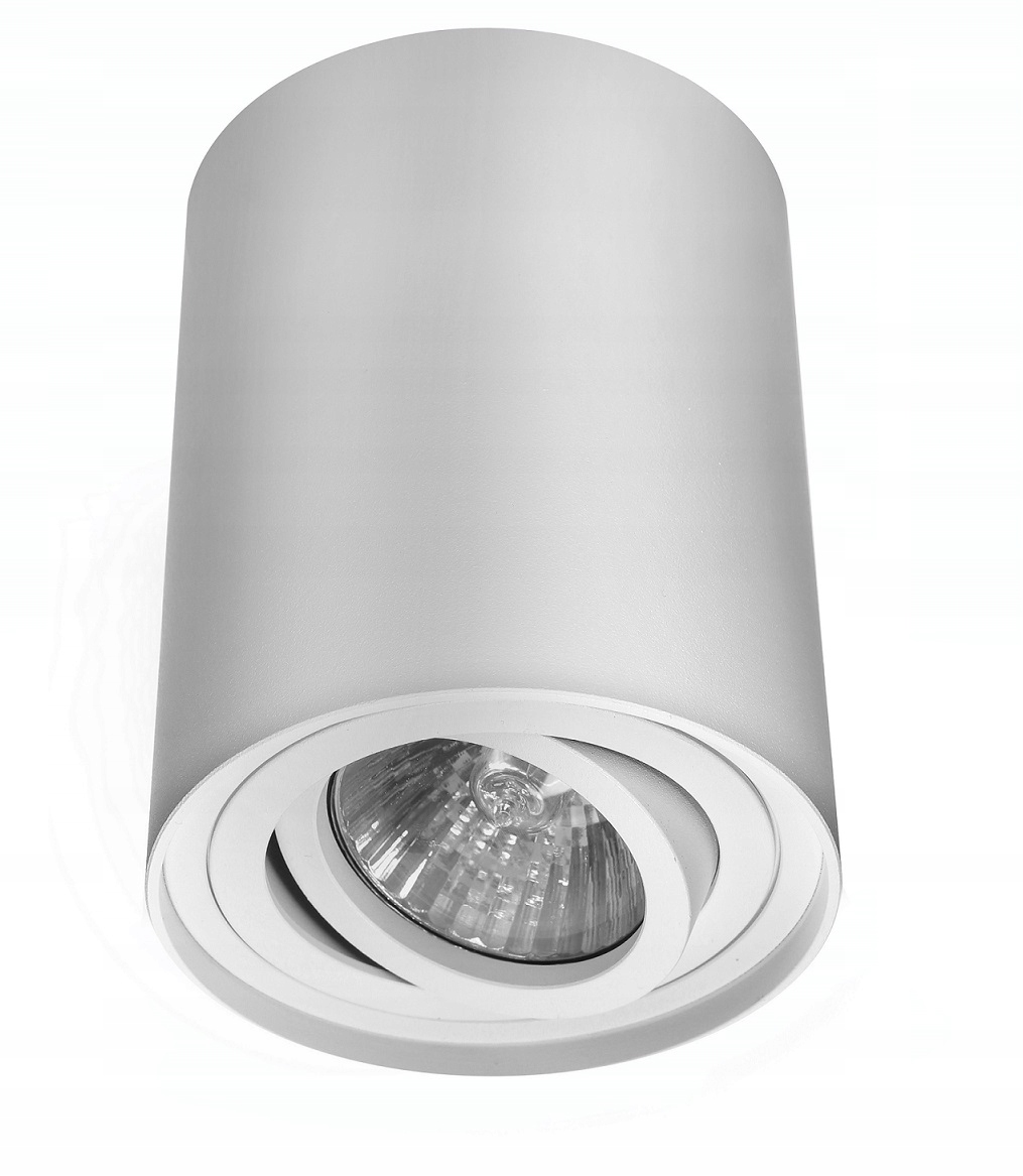OPRAWA NATYNKOWA HALOGENOWA TUBA LED RUCHOMA GU10 Biała,Czarna Spot