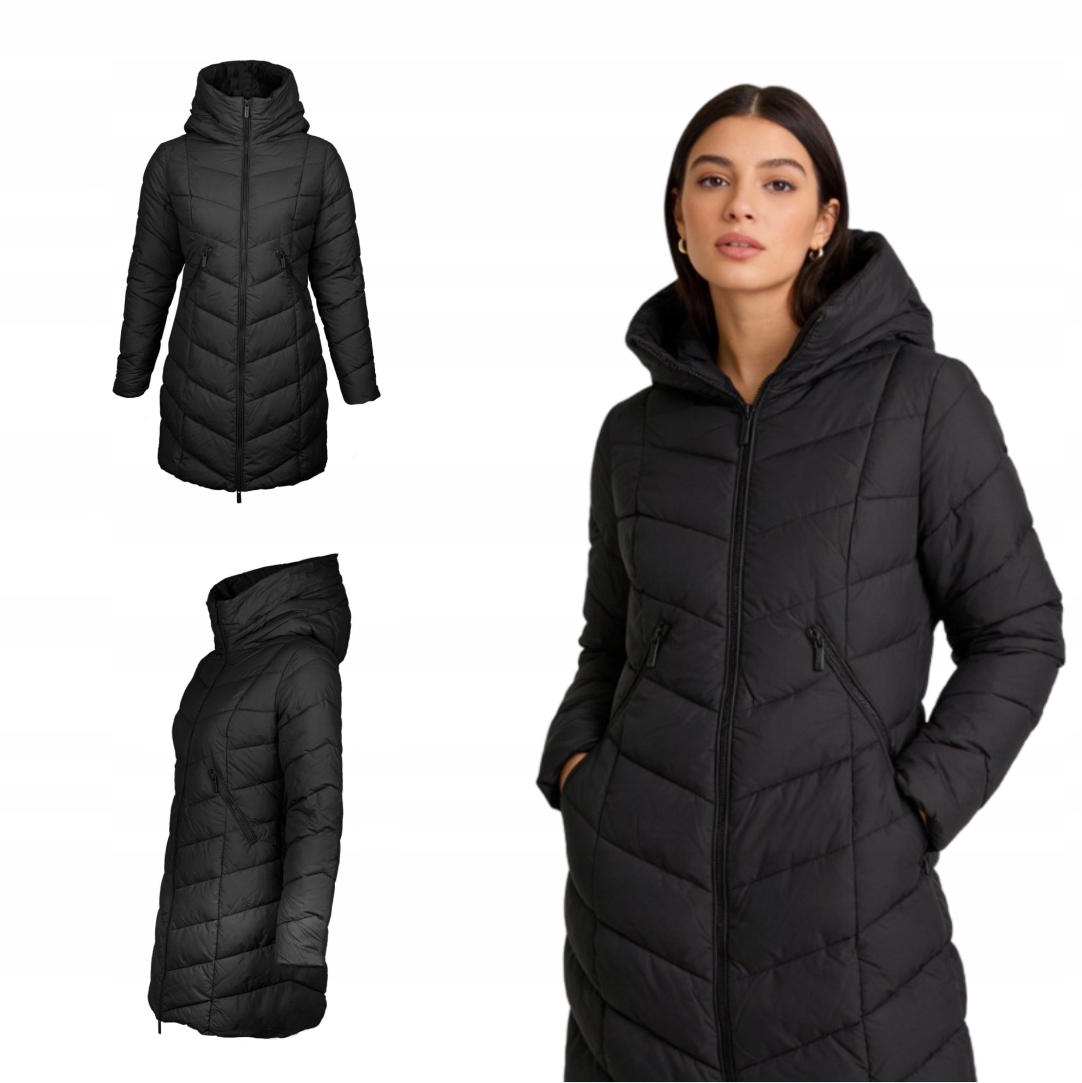 Dámská dlouhá zimní péřová bunda s kapucí Valvestino Captain Mike M