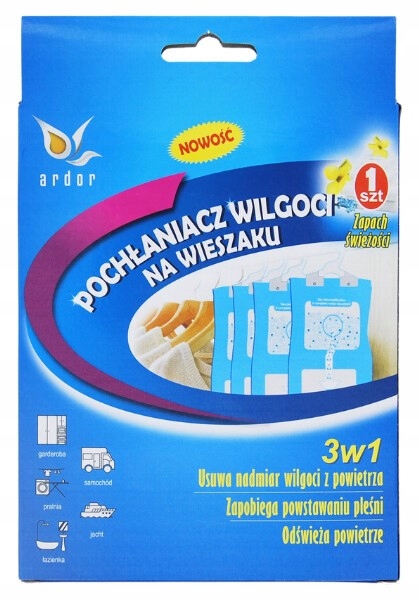 

Pochłaniacz Wilgoci Na Wieszaku Do Szaf Świeży Len