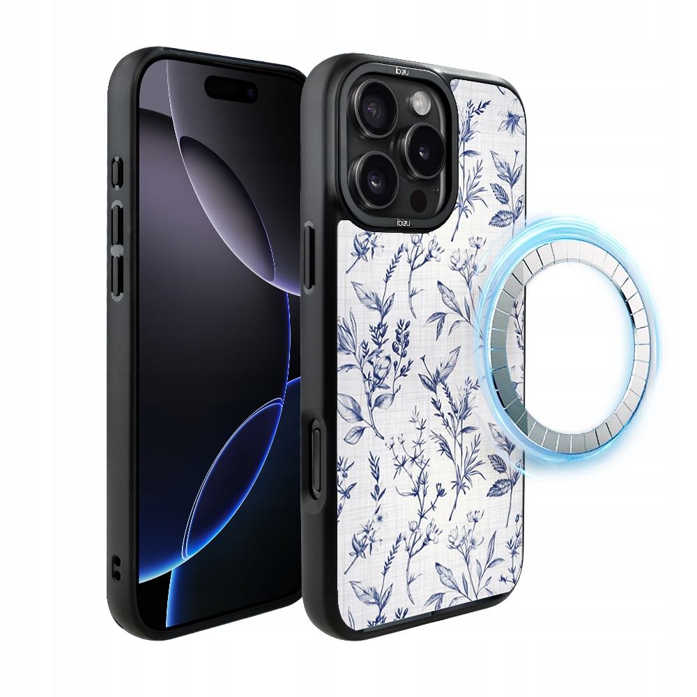 Pouzdro pro iPhone 16 Pro Max Ibizu DropGuard Matt s MagSafe, Azurové šeptání