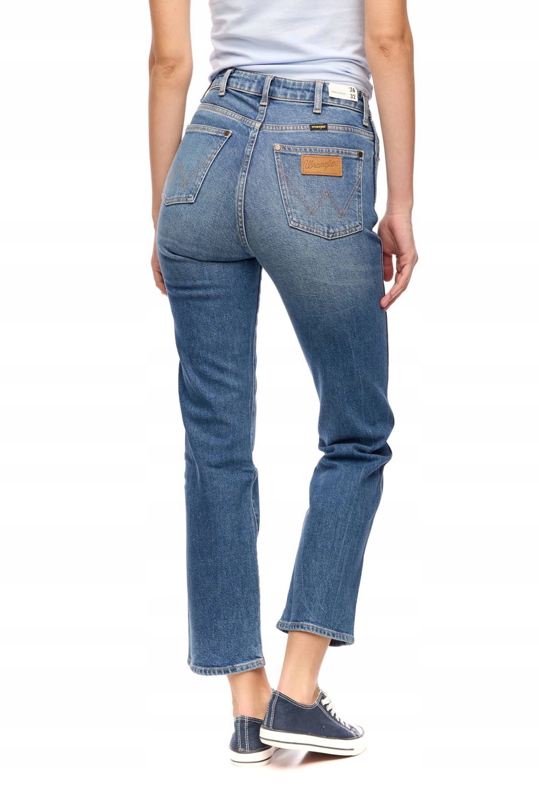 Dámské džíny Wrangler Retro Straight Dark Blue Noise W238WB049 25/32