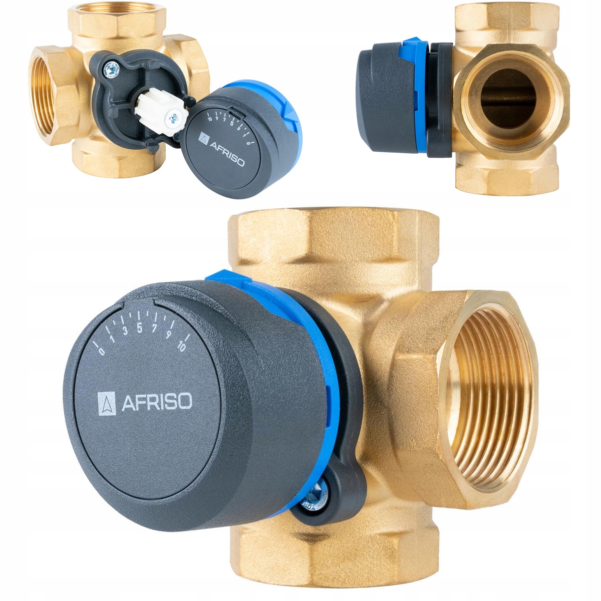 4-CESTNÝ Otočný Miešací Ventil Arv 485 5/4 Palca Pro Click DN32 Afriso