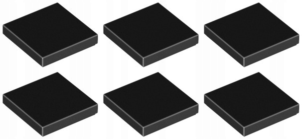 

Lego 3068b Tile Płytka 2x2 czarna (3g) 6 szt.