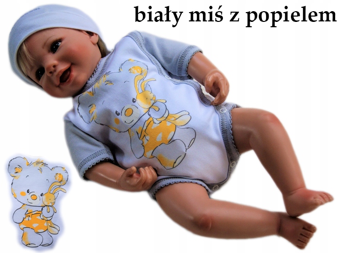 

Body kopertowe pajacyk krótki rękaw 62 bawełniane