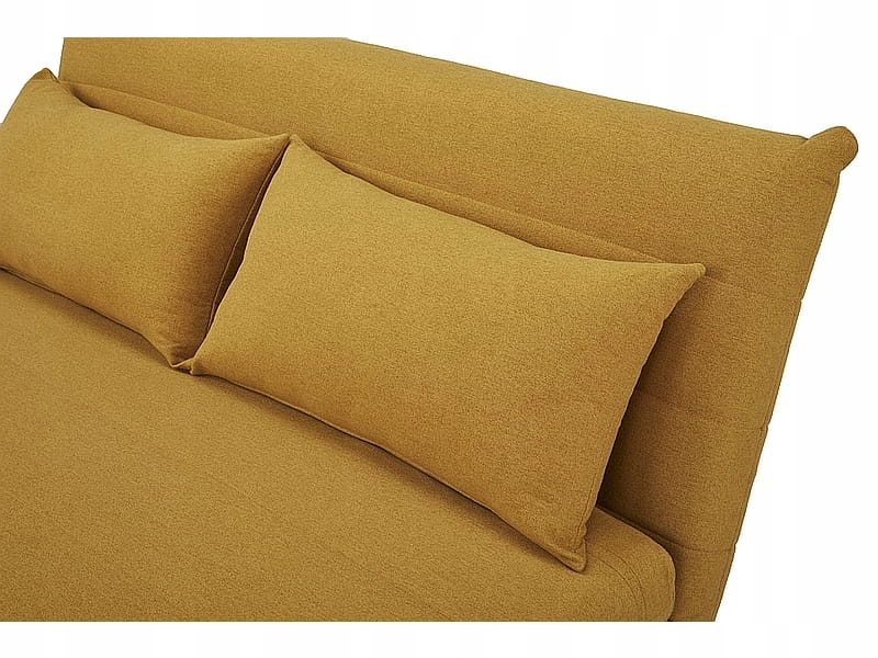 Sofa rozkładana SPIKE II curry z funkcją spania Głębokość mebla 91 cm