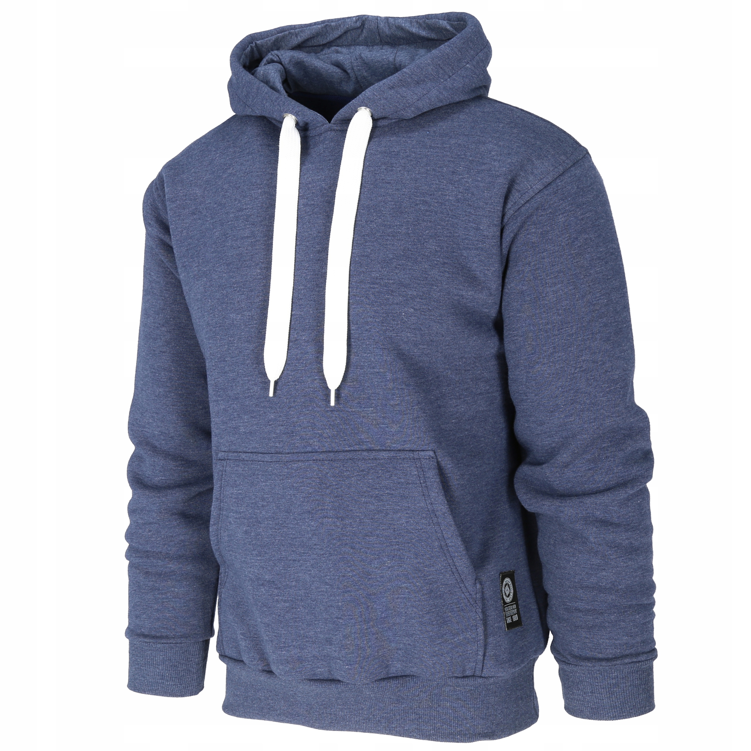 

Bluza kangurka ciepła męska jeans melanż 4XL
