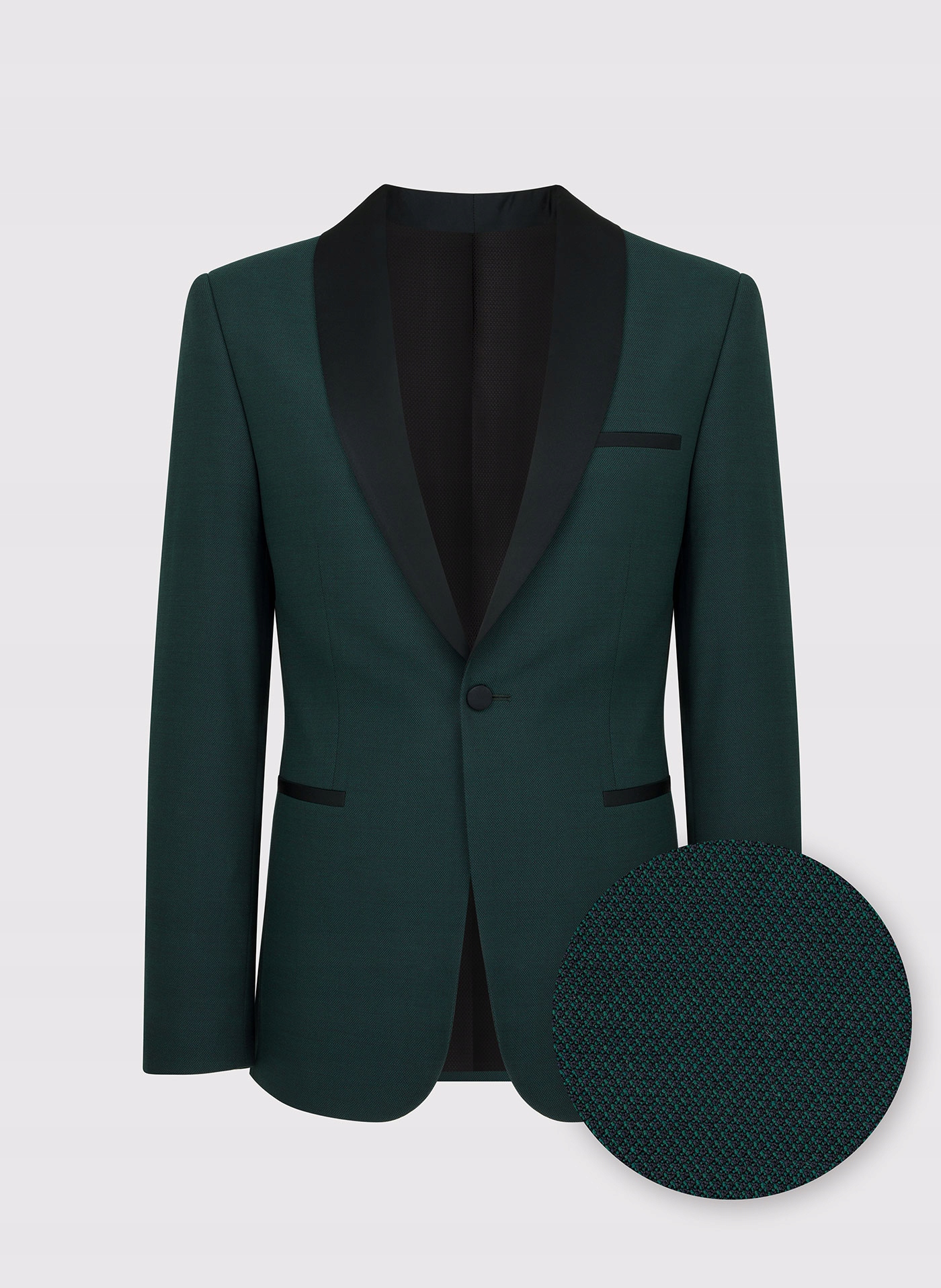 Zelená sako bunda s vlnou Slim Fit Pako Lorente 182/48