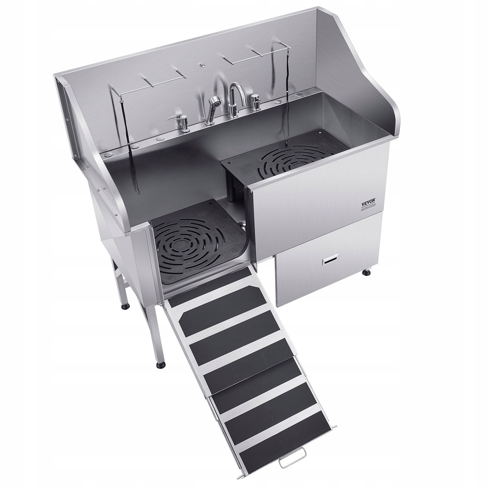 Levně Vevor Vana pro zvířata 155x79x147 cm s levými dvířky Vana pro péči o psy