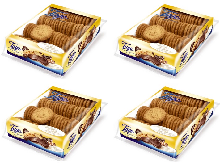 Levně 4 x 900 g Tago Ovesné sušenky se sezamem