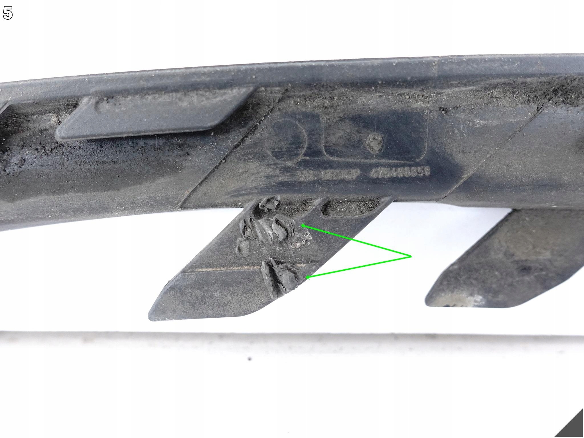 OPEL CORSA E V 14-19 moulding spoiler cover accessories W bumper front left