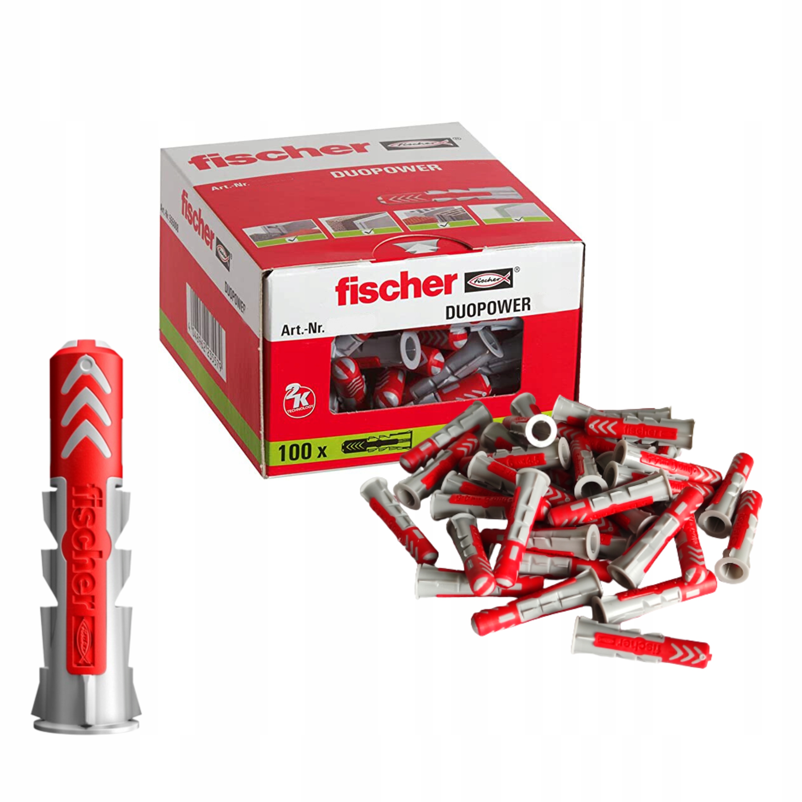 

Kołki Fischer Duopower kołek koszulka 5x25 100 szt