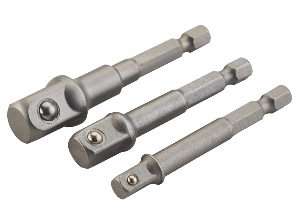 Zestaw adapterów 1/4 3/8 1/2 Verkatto do wkrętarki