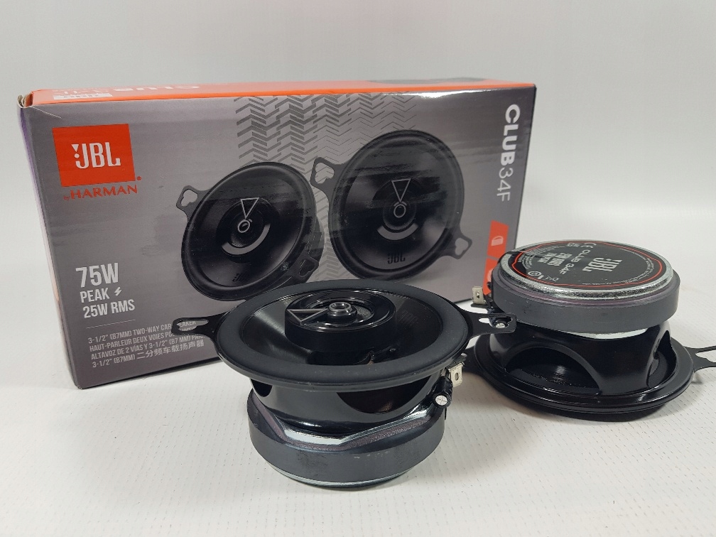 GŁOŚNIKI WSPÓŁOSIOWE - JBL CLUB 34F 75W / 25W RMS - DWUDROŻNE / 87mm